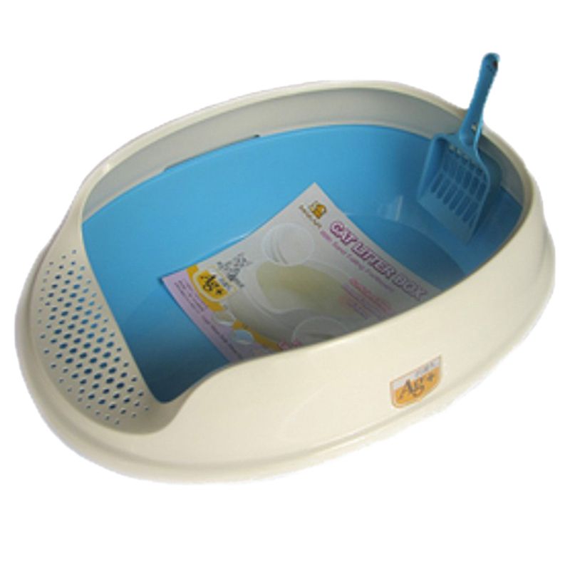 NutraPet - Cat Toilet Deodorized Cat Litter Box Blue