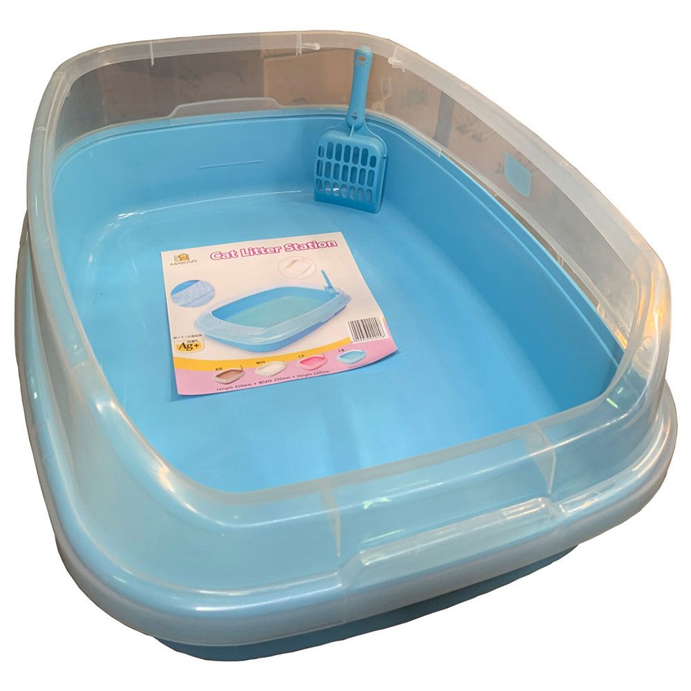 NutraPet - Cat Toilet XL Deodorized Cat Litter Box Blue