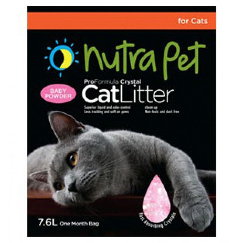 NutraPet - Cat Litter Silica Gel 7.6L Baby Powder Scent