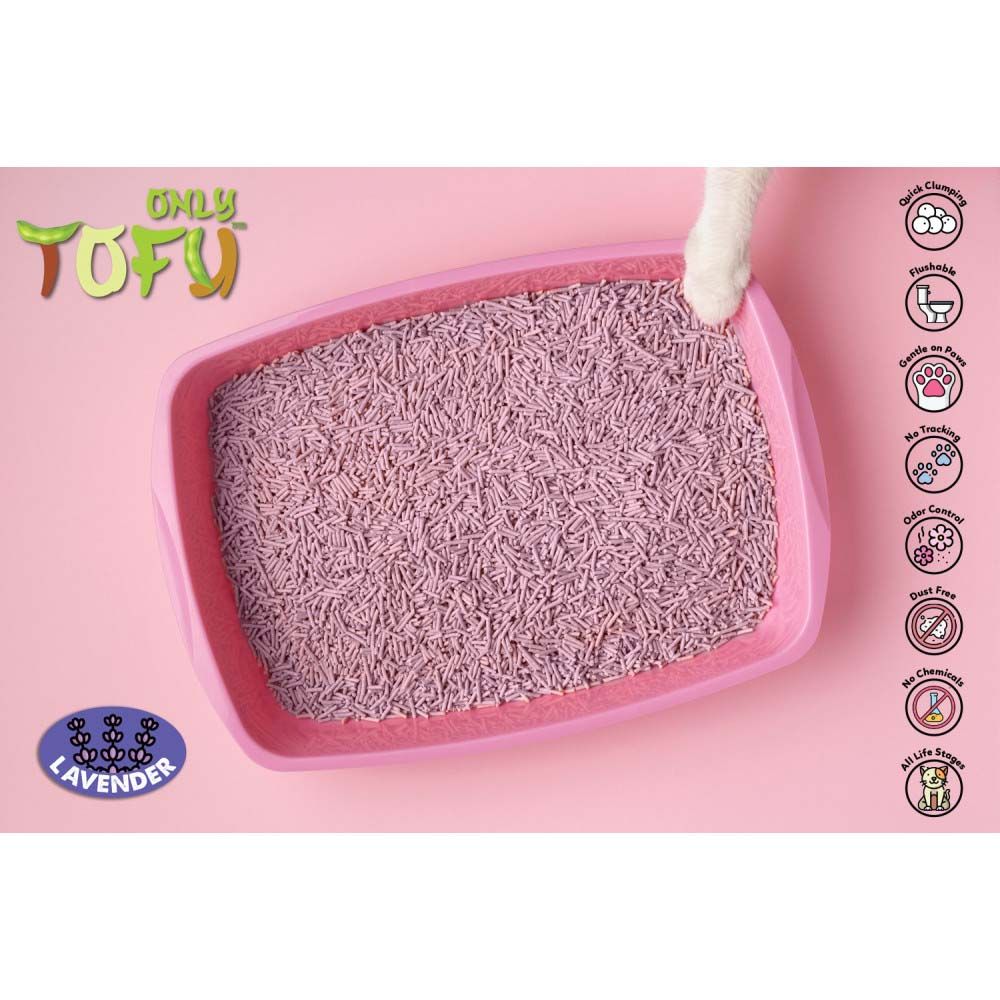 Nutrapet - Tofu Clumping Cat Litter Lavender Sticks - 7L