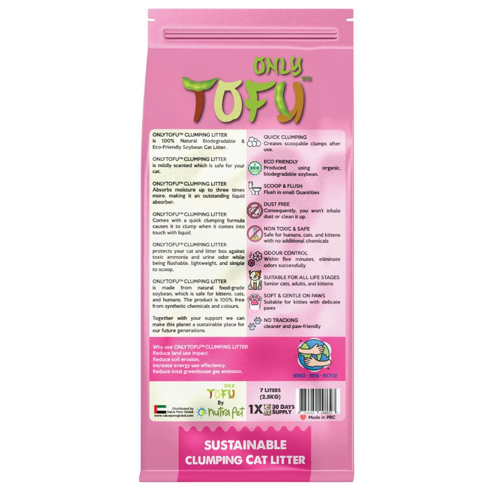 Nutrapet - Tofu Clumping Cat Litter Original Sticks - 7L