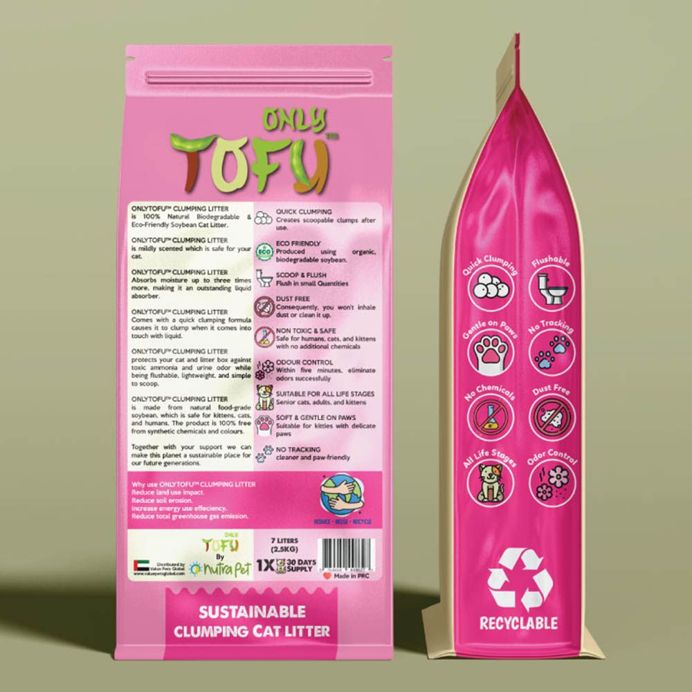 Nutrapet - Tofu Clumping Cat Litter Original Sticks - 7L