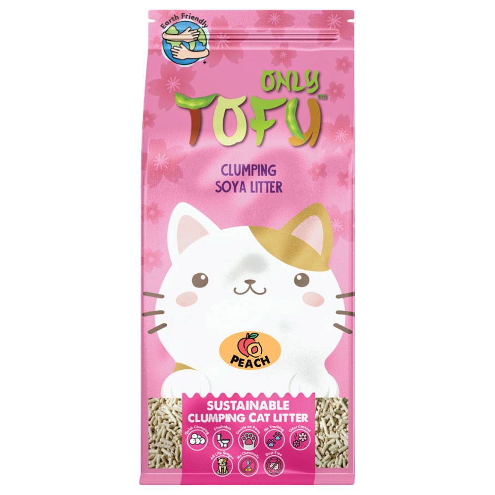 Nutrapet - Tofu Clumping Cat Litter Peach Sticks - 7L