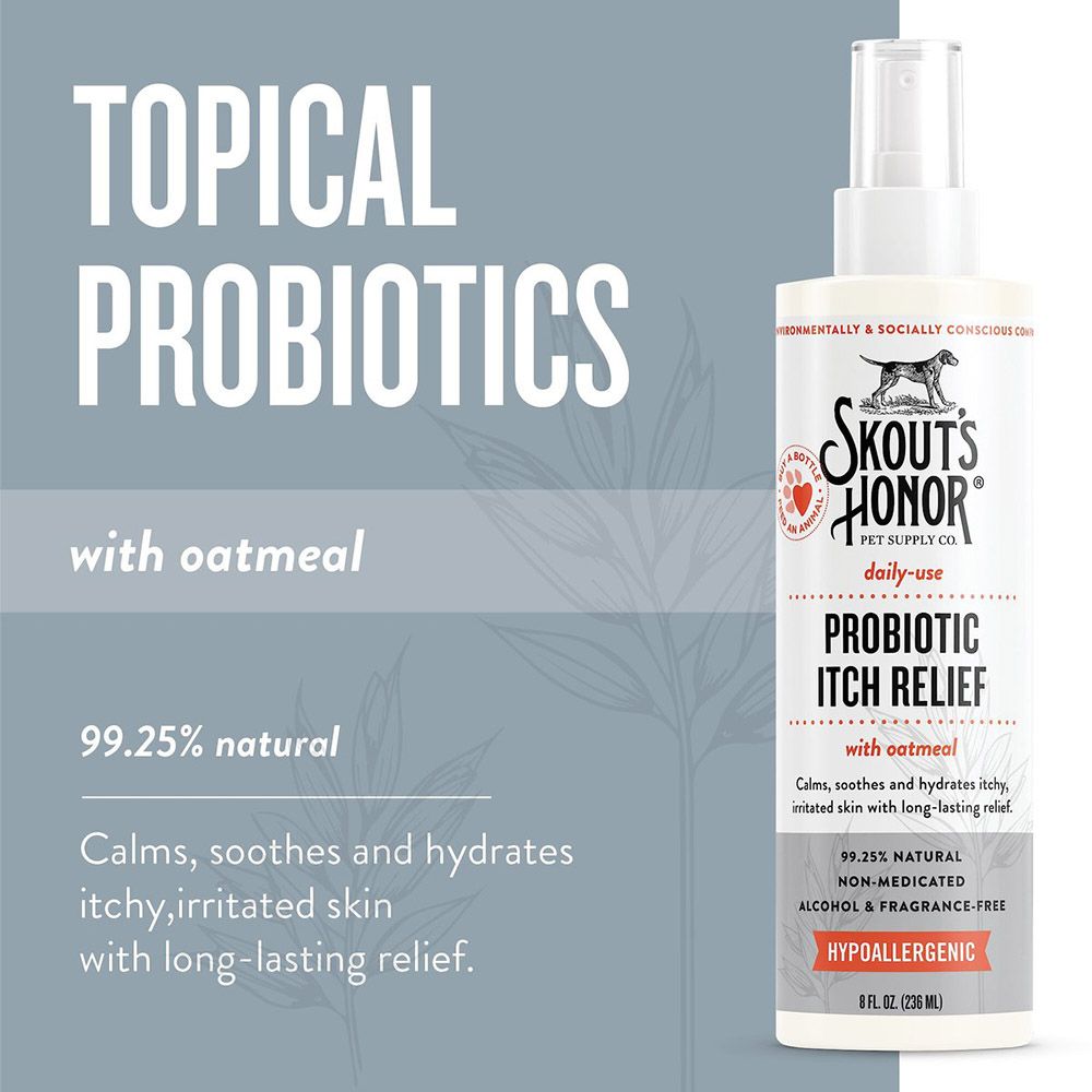 Skout's Honor - Pet Probiotic Itch Relief W/ Oatmeal Spray 236ml