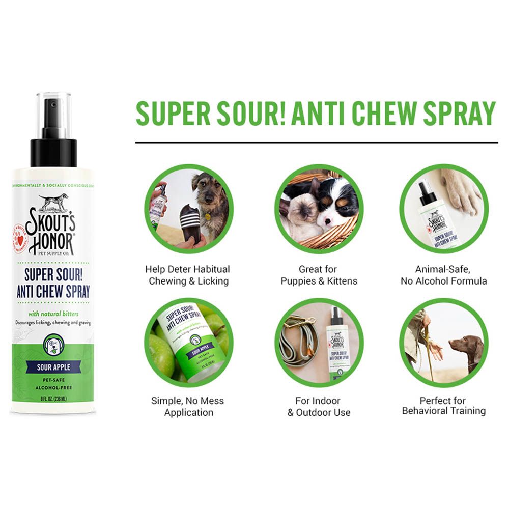 Skout's Honor - Pet Super Sour Anti Chew Spray 30ml