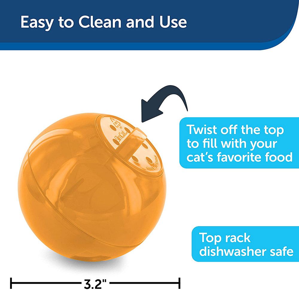 PetSafe - Slimcat Feeding Ball - Orange