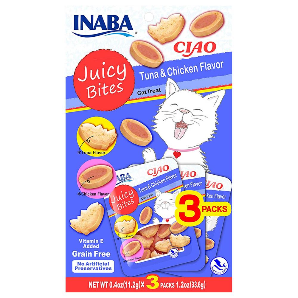 Inaba - Juicy Bites Tuna & Chicken for Cats - 33.9G - Pack Of 3