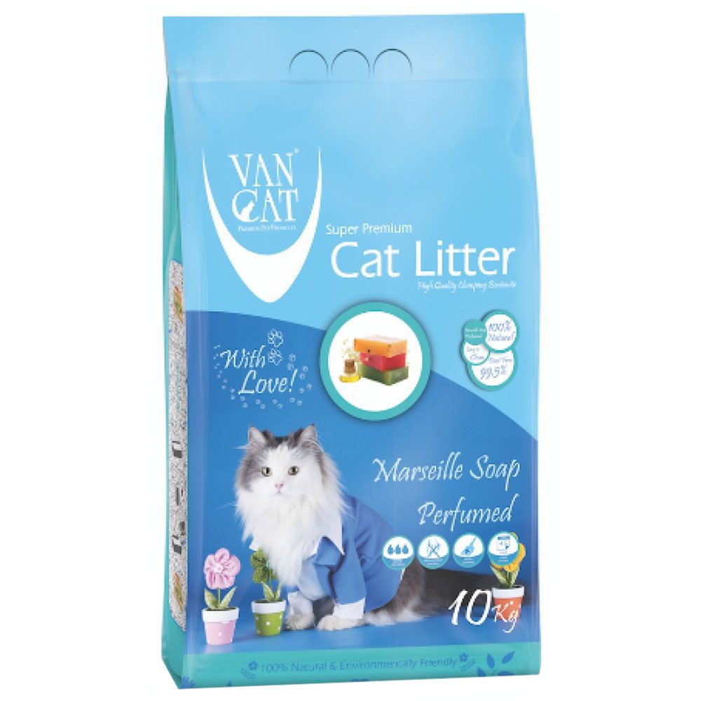 Vancat - White Clumping Bentonite Cat Litter 10kg Marsilla