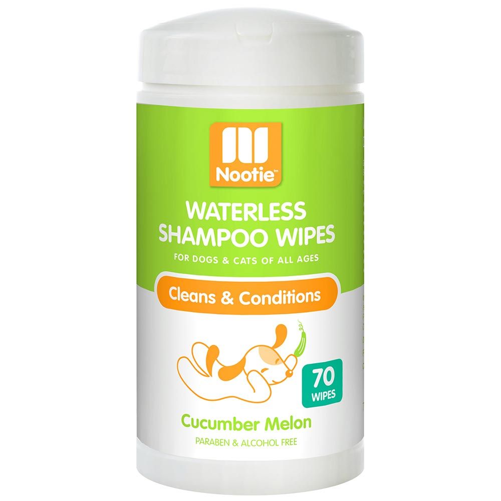 Nootie - Waterless Shampoo Wipes Cucumber Melon Pack of 70