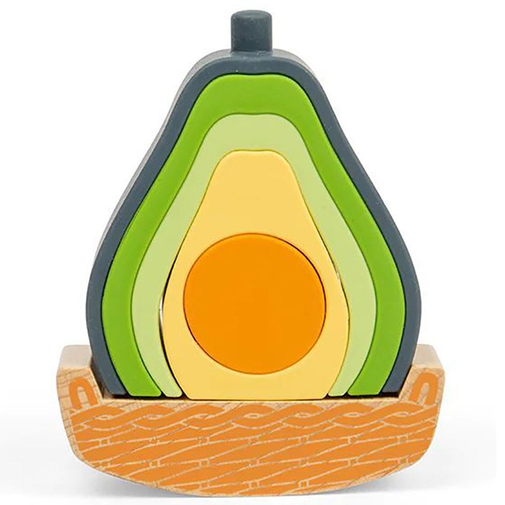 Bigjigs - Rocking Avocado Stacking Toy