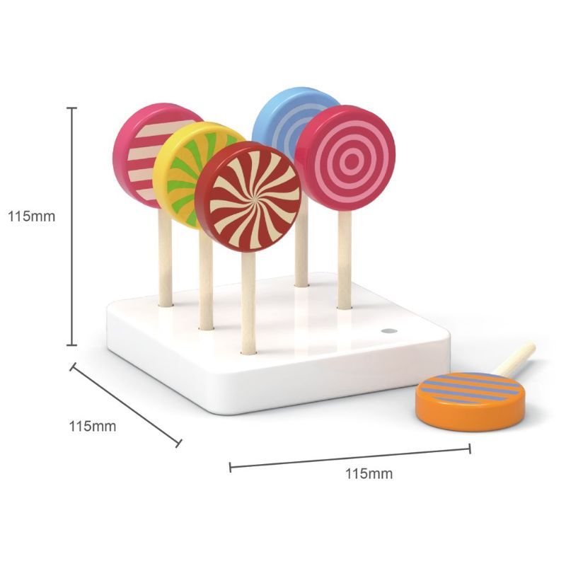 Viga - Play Food Lollipop Set - 6pcs