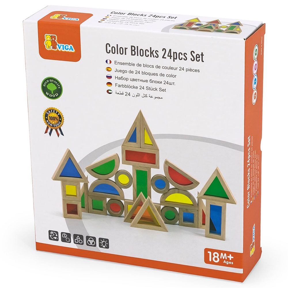 Viga - Colour Block Set - 24pcs