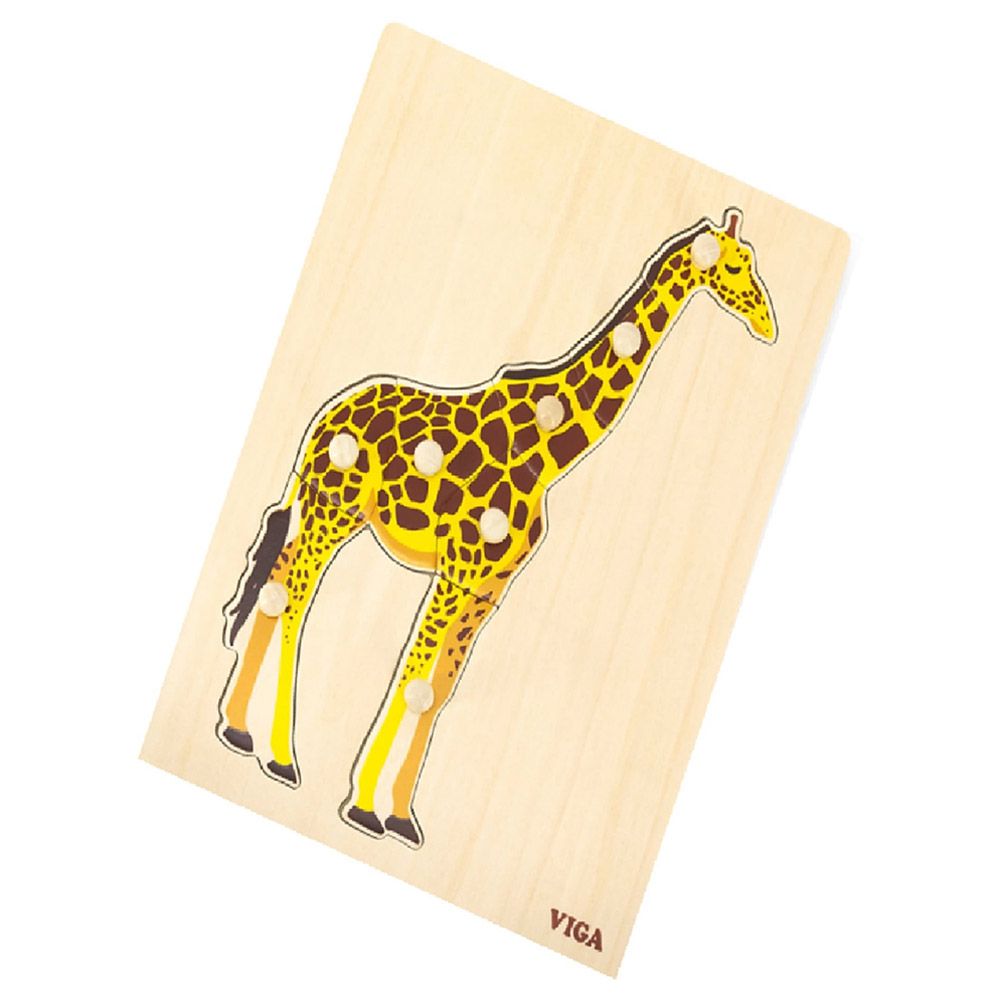 Viga - Wooden Montessori Giraffe Puzzle