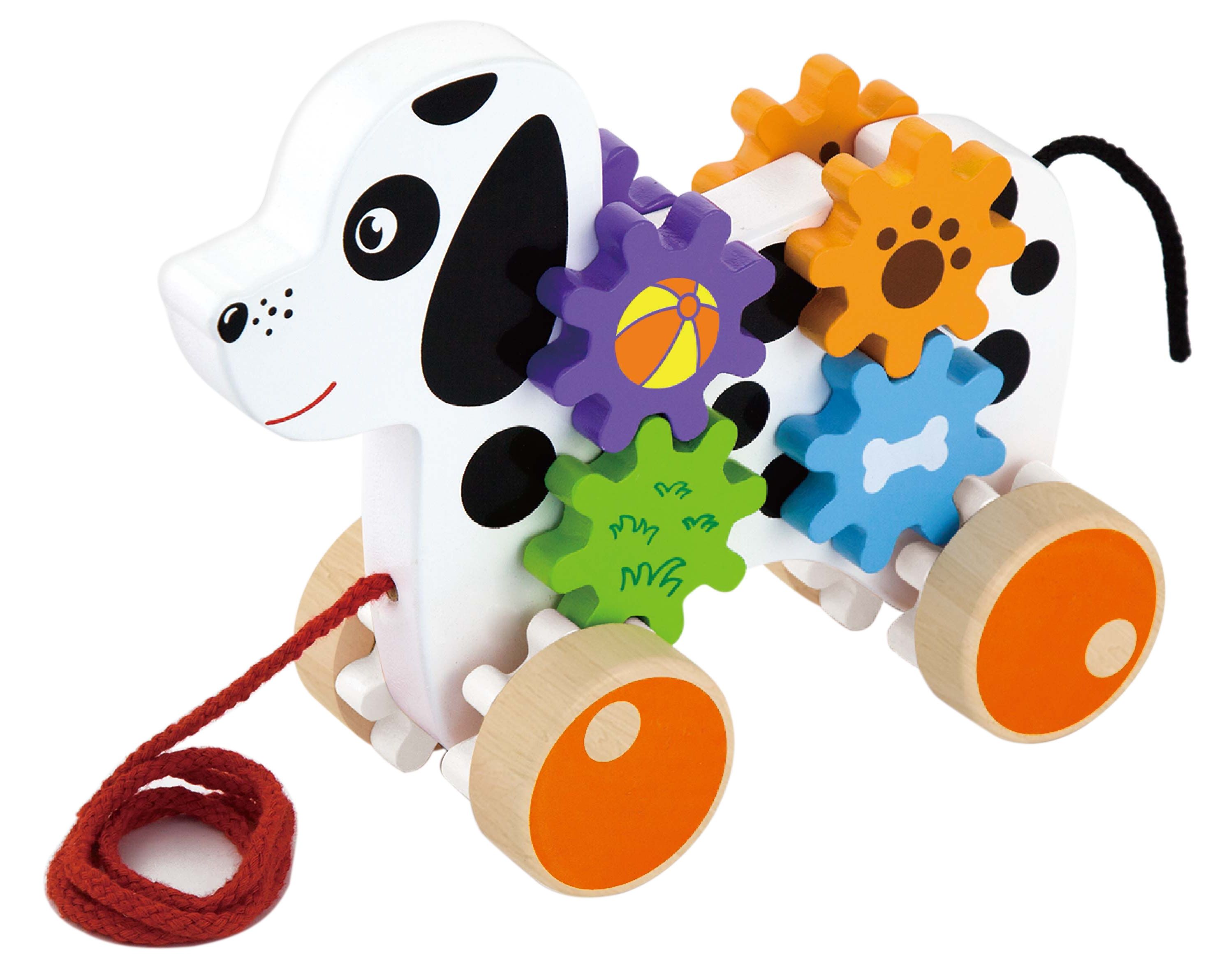 Viga - Pull Along Dog with Gears