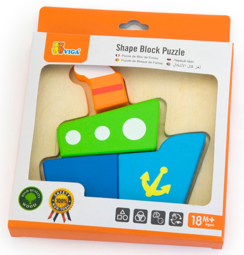 Viga - Shape Block Puzzle - Boat