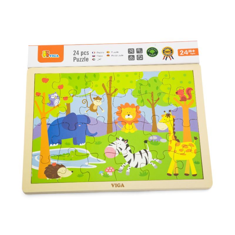 Viga - Puzzle Safari 24Pcs