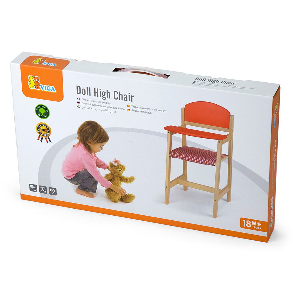 Viga - Wooden Doll High Chair