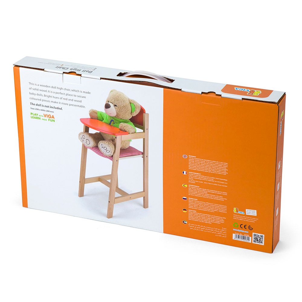 Viga - Wooden Doll High Chair