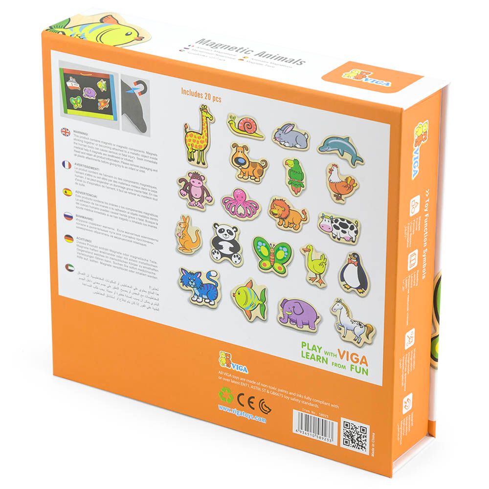 Viga - Magnetic Animals 20pcs