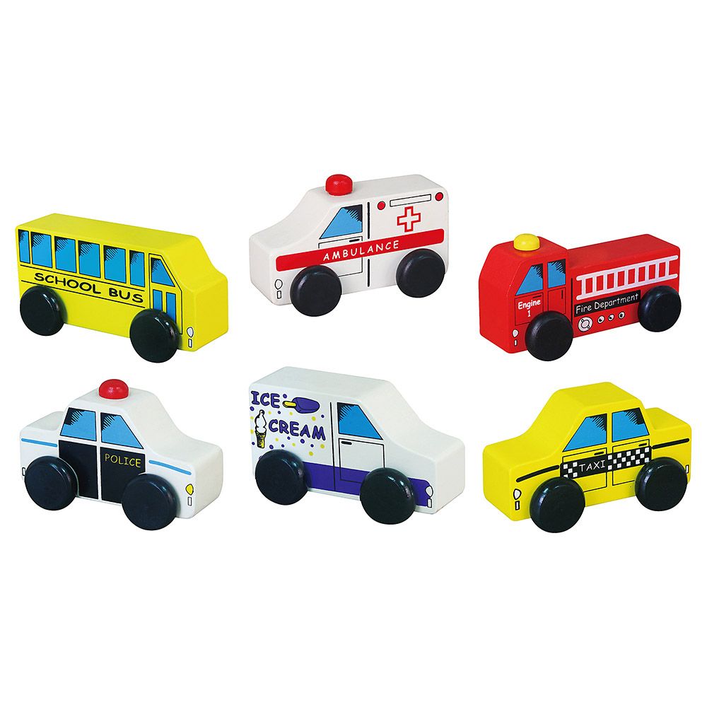 Viga - City Vehicles 6pc-Set