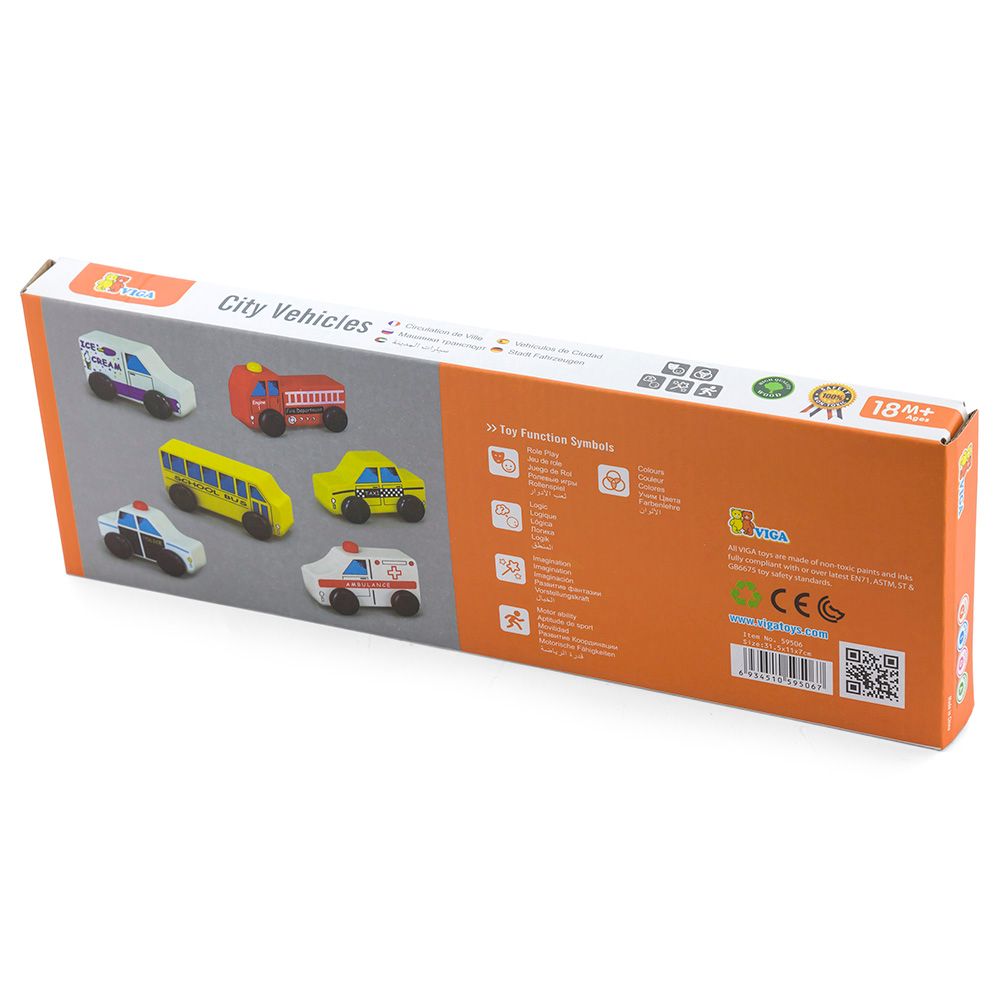 Viga - City Vehicles 6pc-Set