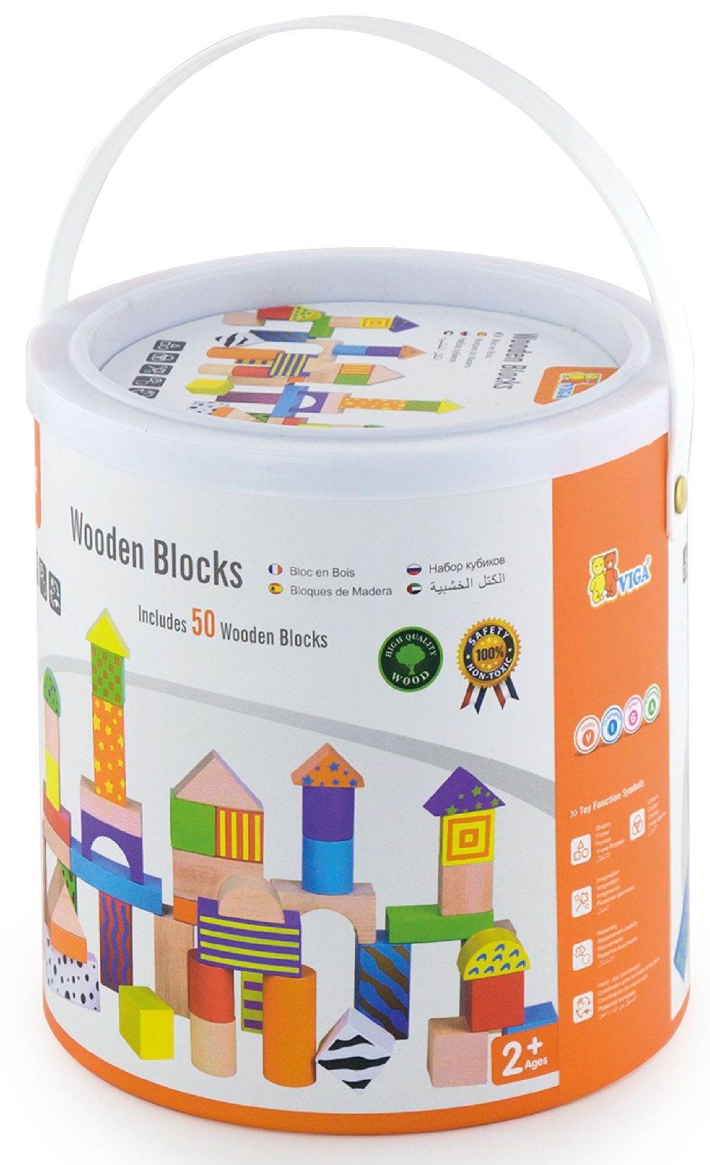 Viga - Colorful Block Set (50 Pcs)