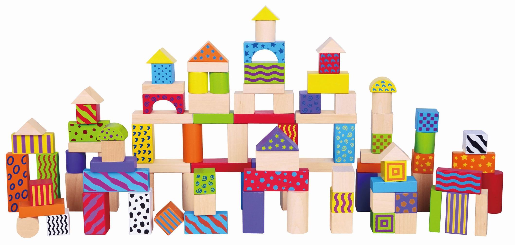 Viga - Colorful Block Set (100 Pcs)