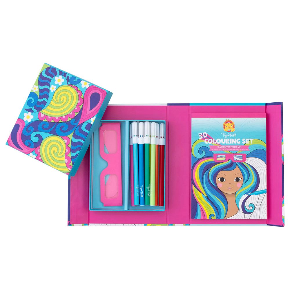 Tiger Tribe - 3D Colouring Set - Rainbow Dreams