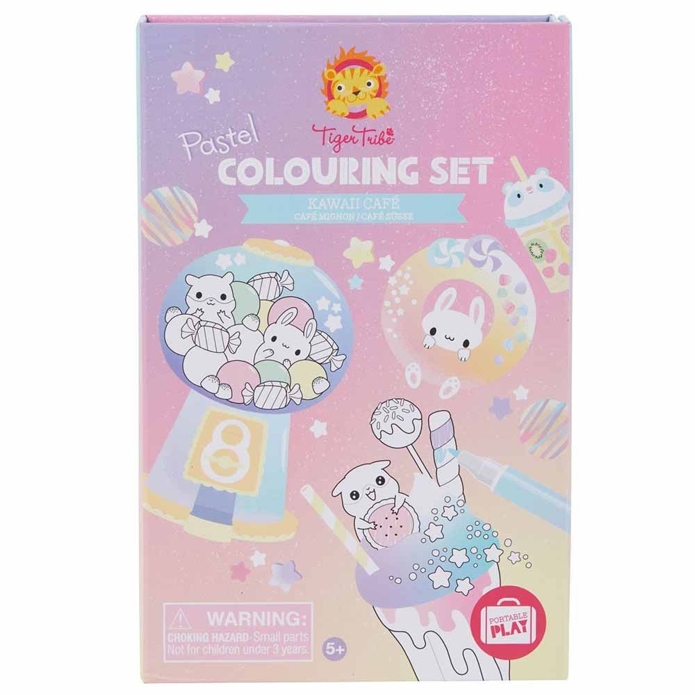 Tiger Tribe - Pastel Colouring Set - Kawaii Cafe