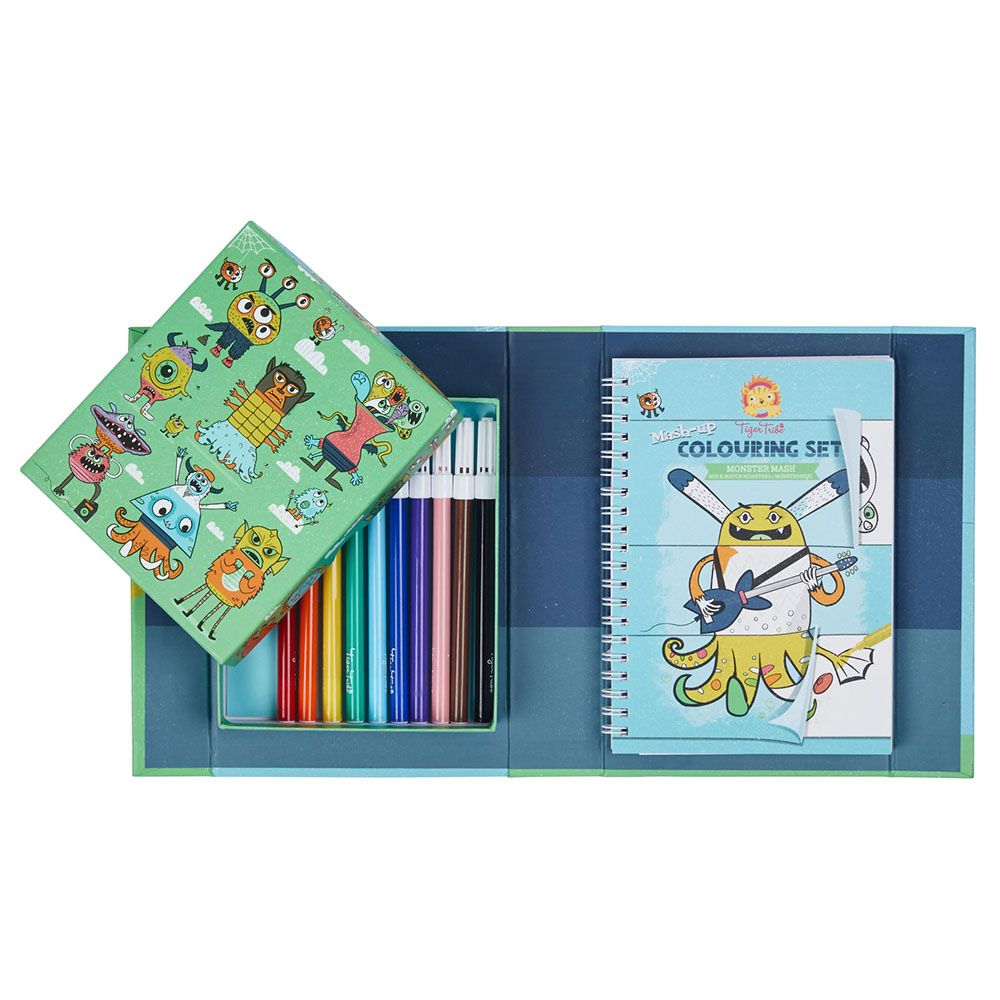 Tiger Tribe - Mash-up Colouring Set - Monster Mash