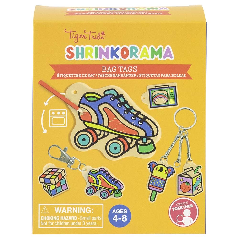 Tiger Tribe - Shrinkorama Bag Tags Craft Kit