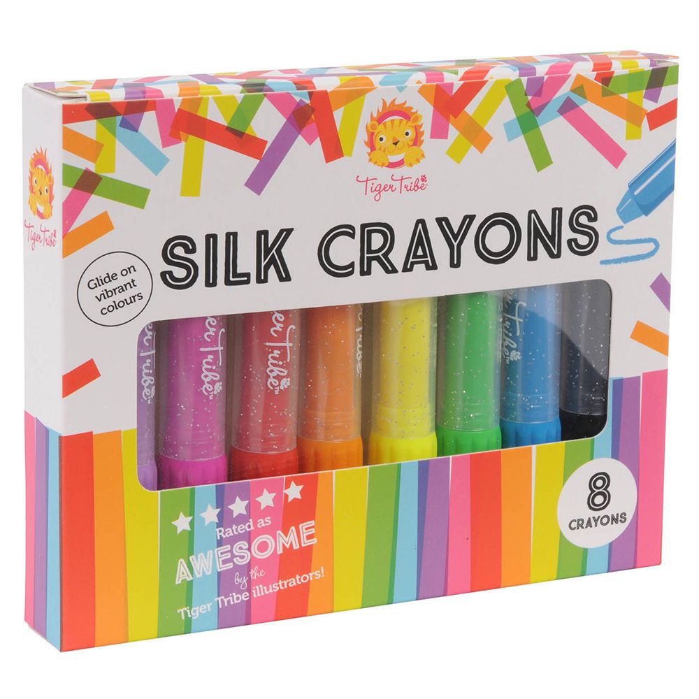 Tiger Tribe - Silk Crayons 8pcs Per Pack