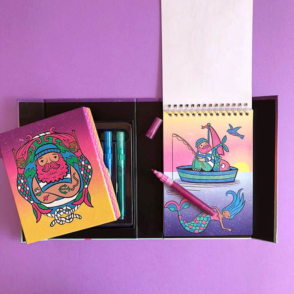 Tiger Tribe - Glitter Colouring Set Ocean Dreams