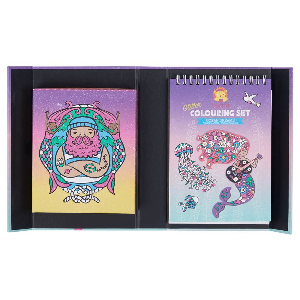 Tiger Tribe - Glitter Colouring Set Ocean Dreams