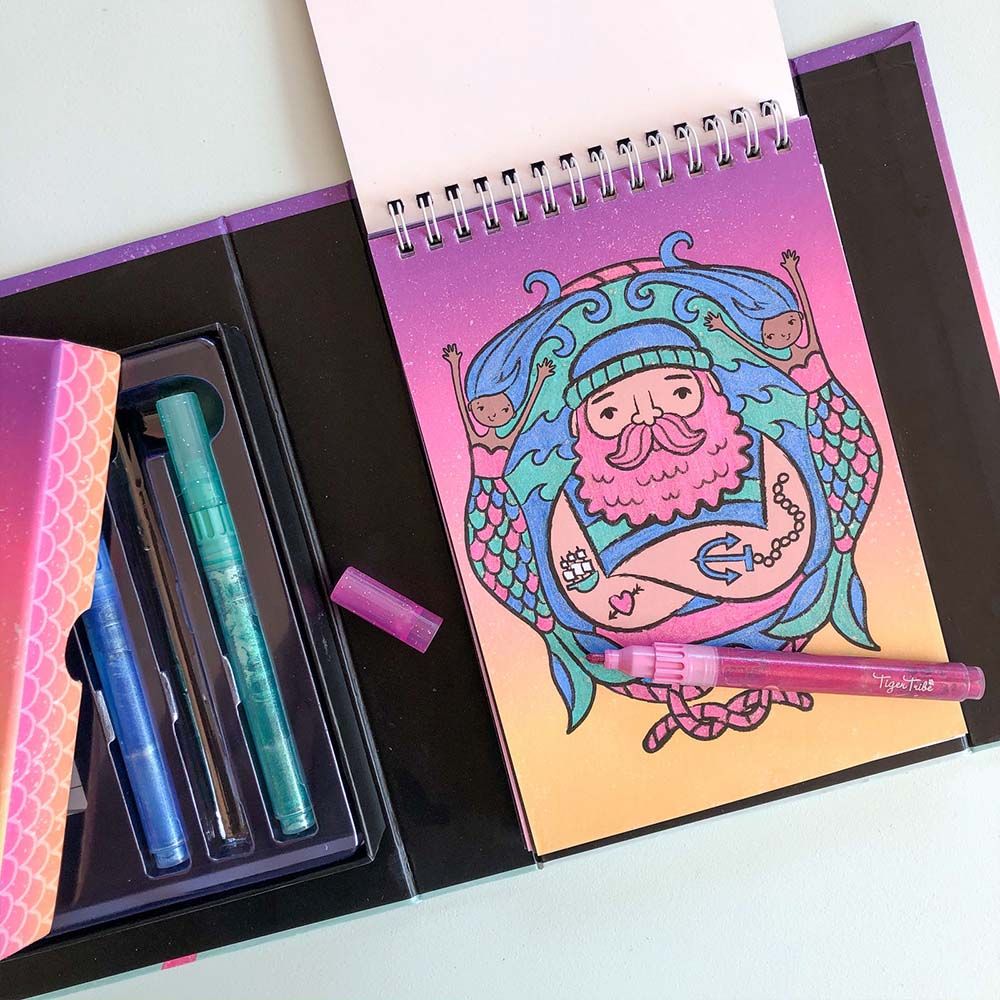 Tiger Tribe - Glitter Colouring Set Ocean Dreams