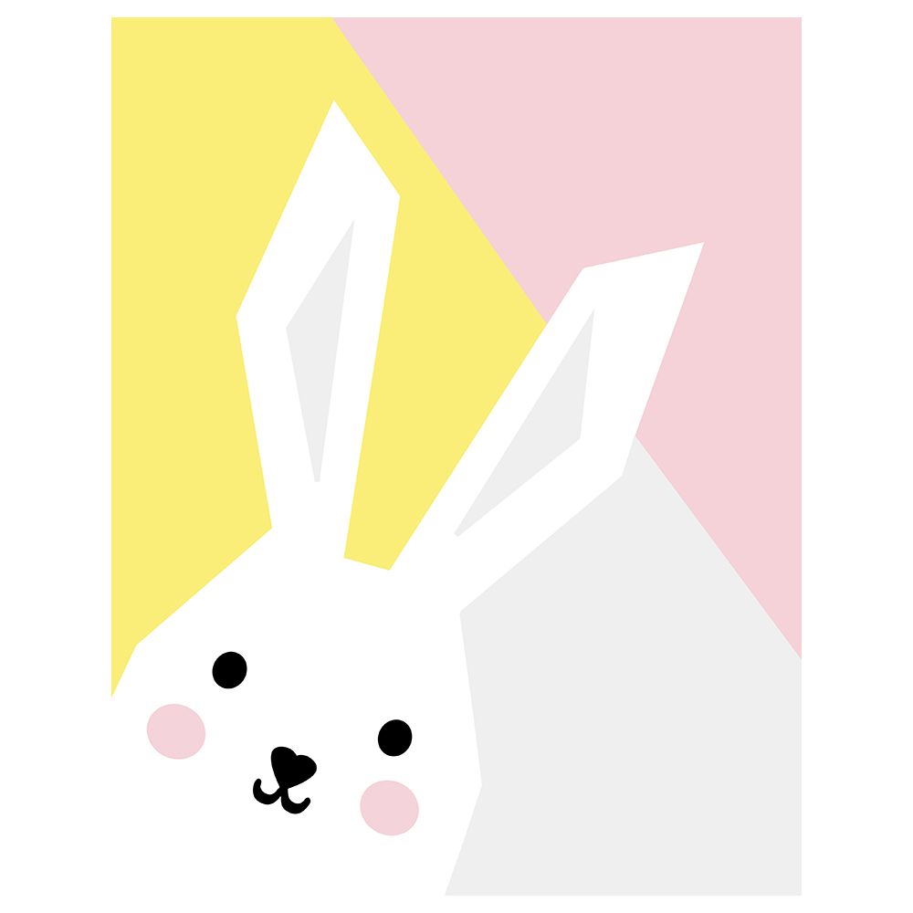 Paper Crew - Abstract Bunny Wall Art Print