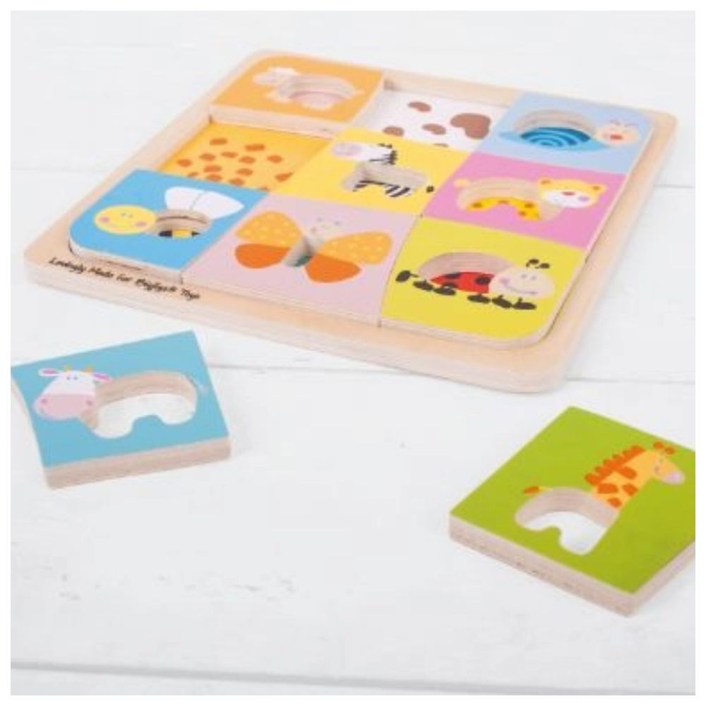 Bigjigs - Wooden Animal Patterns Puzzle