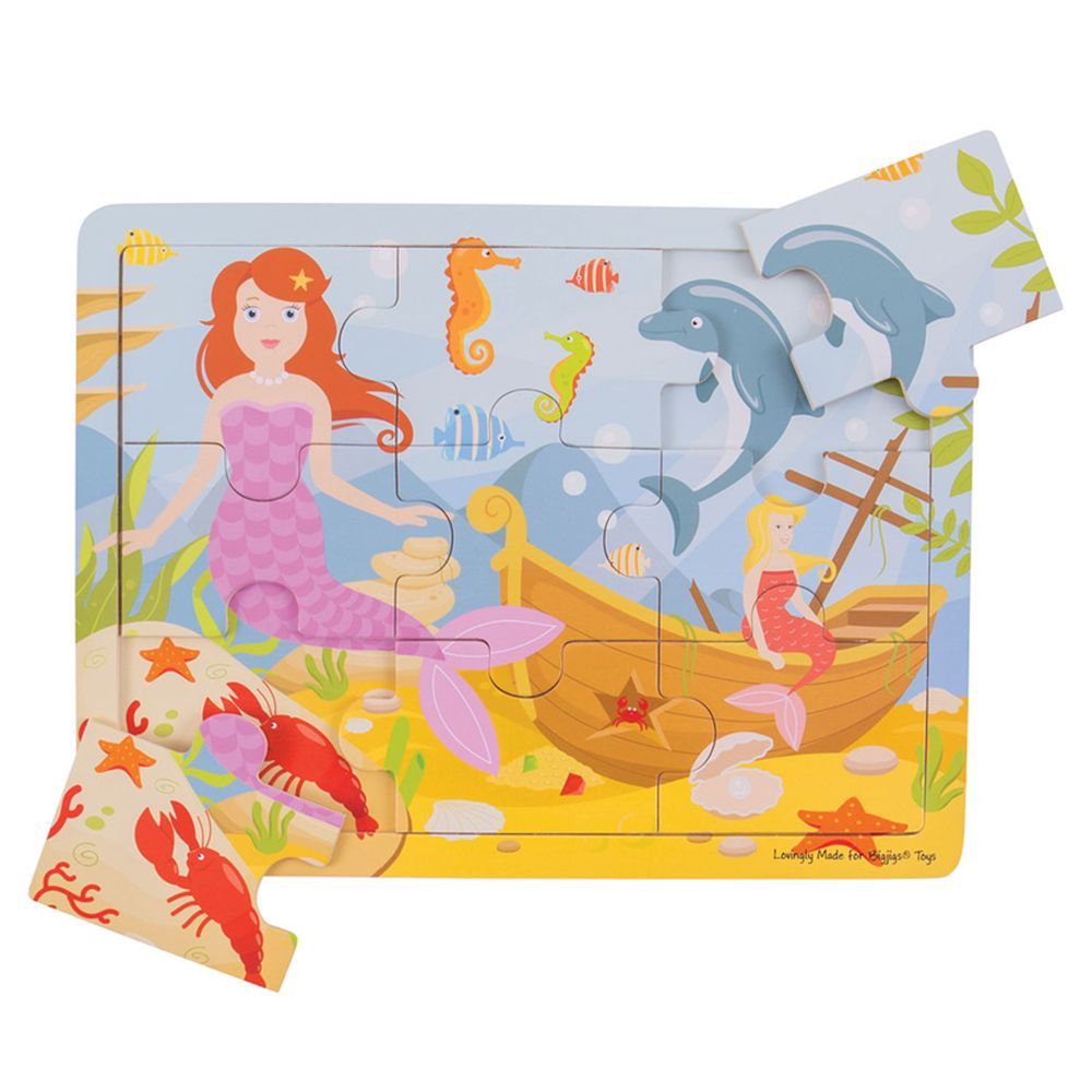 Bigjigs - Wooden Mermaid Tray Puzzle