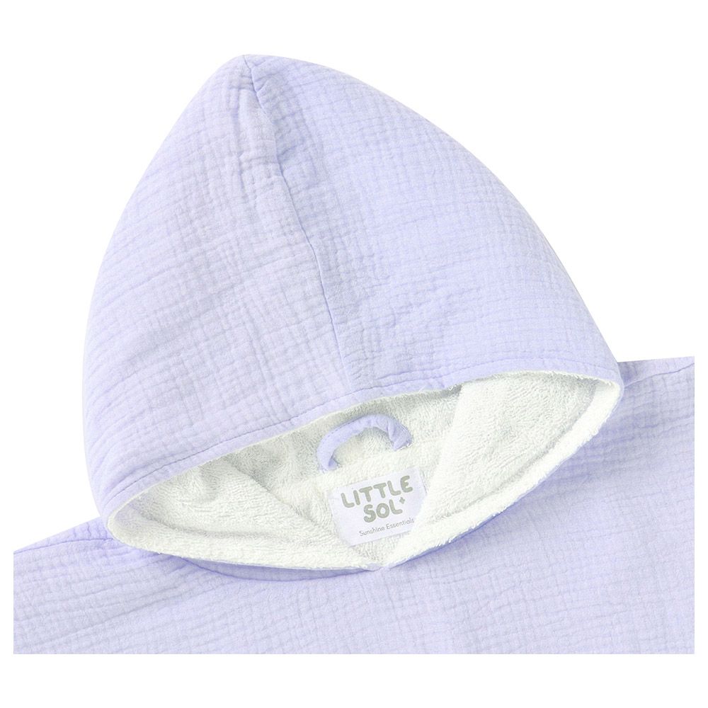 Little Sol+ - Hooded Beach Towel - 0-2Y - Periwinkle