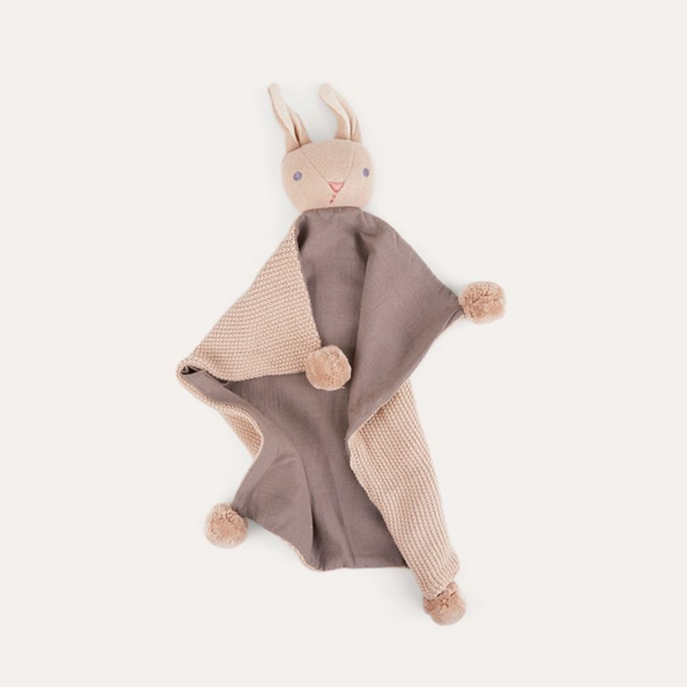 Threadbear Design - Baby Bunny Comforter - Taupe 