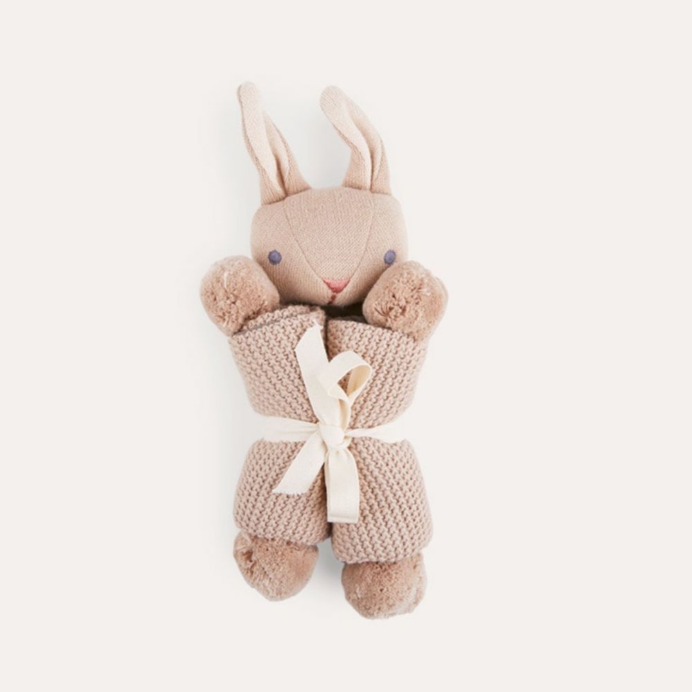 Threadbear Design - Baby Bunny Comforter - Taupe 