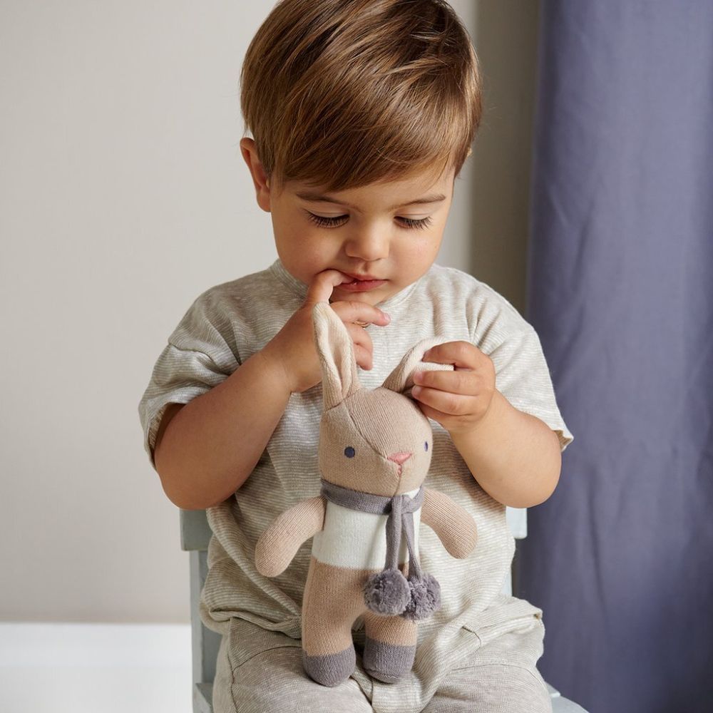 Threadbear Design - Baby Bunny Gift Set - Taupe