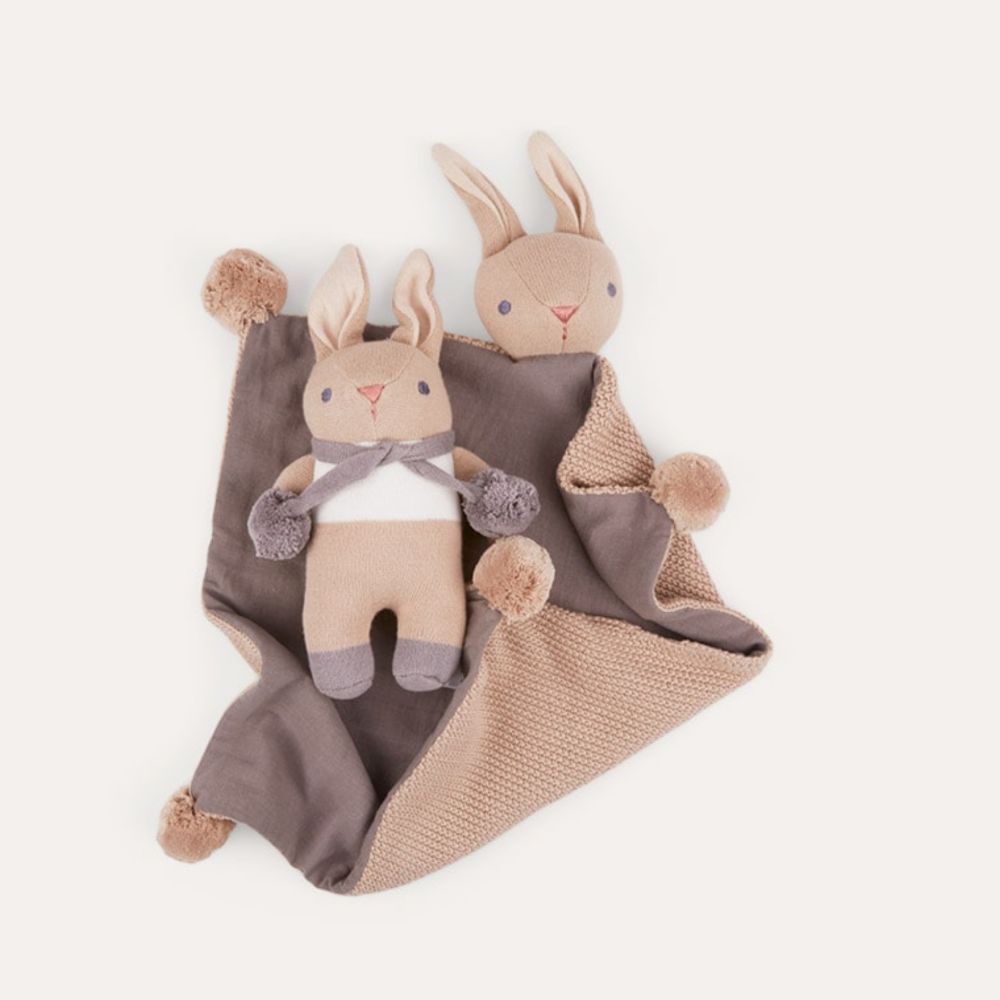 Threadbear Design - Baby Bunny Gift Set - Taupe