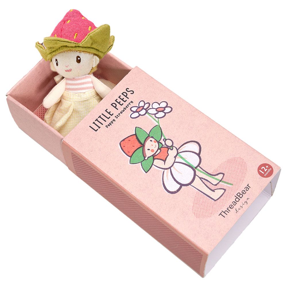 ThreadBear Design - Little Peeps Poppy Strawberry Soft Toy