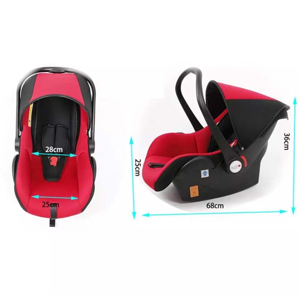 New Style Pikkaboo Infant Car Seat - Red