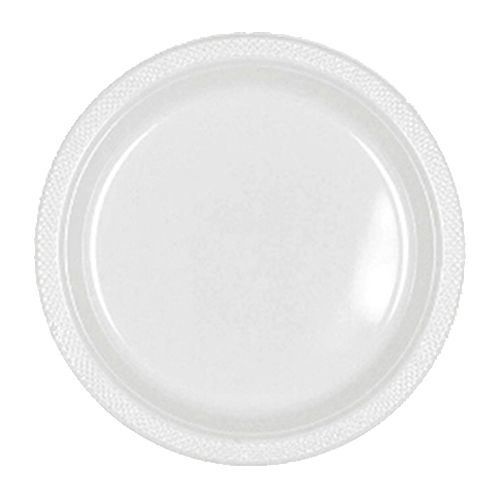 Amscan - Plastic Plates 7" 20pcs - White