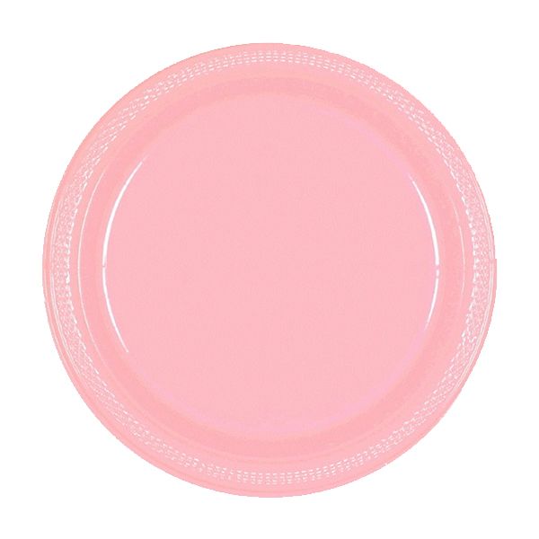 Amscan - Plastic Plates 9" 20pcs - New Pink