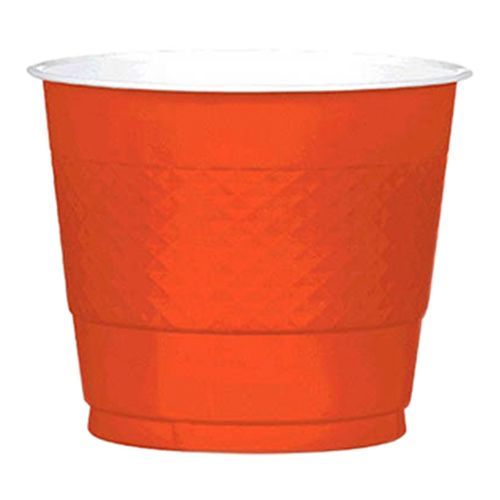 Amscan - Plastic Cups 9oz 20pcs - Orange Peel