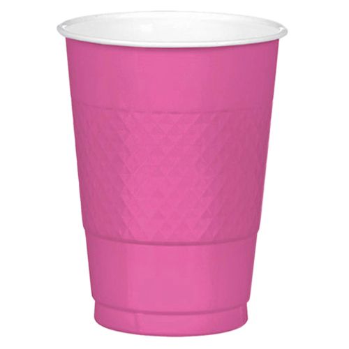 Amscan - Plastic Cups 9oz 20pcs - Bright Pink