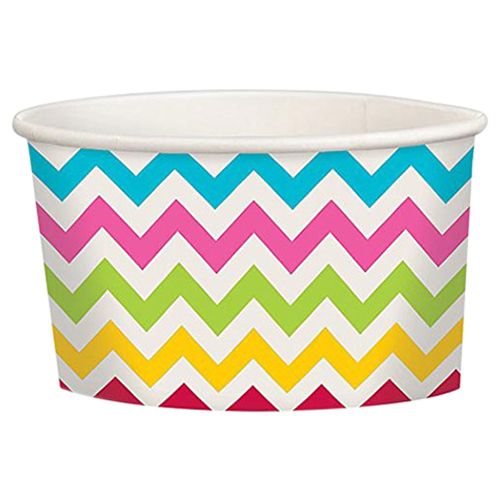 Amscan - Chevron Printed Paper Treat Cups 20pcs - Rainbow